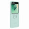 Samsung Galaxy Z Flip6 - Silicone Case - Hoogwaardige Bescherming met Handige Ring - Groen