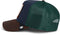 Goorin Bros Tricolor Giraffe Cap - Truckerpet - Geborduurde giraffe - Bruin Blauw Groen