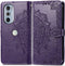 iMoshion Hoesje Geschikt voor Motorola Edge Plus (2022) / Edge 30 Pro Hoesje Met Pasjeshouder - iMoshion Mandala Bookcase - Paars