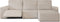 Hoes voor chaise longue met korte armleuning rechts Eysa JAZ Beige 120 x 120 x 360 cm