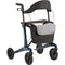 MultiMotion Carbon Rollator L – 5,5 kg met Softwielen & Boodschappentas Rood