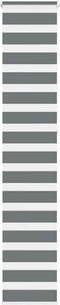 vidaXL - Zebra - rolgordijn - 50x230 - cm - stofbreedte - 45,9cm - donkergrijs