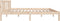 vidaXL - Bedframe - massief - hout - 120x190 - cm