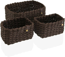 Basket spelset Versa Bruin Papier 19 x 12 x 26 cm