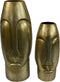 Vaas antiek goud - vaas groot goud - aluminium vaas