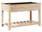 vidaXL - Tuinbak - met - Rek - 115x59x76 - cm - Massief - Houten - Vuurhout