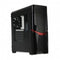 iBox ORCUS X14 - Midi ATX Tower - 1x 120 mm ventilator - Zwart