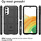 iMoshion Hoesje Geschikt voor Samsung Galaxy A34 (5G) Hoesje Siliconen - iMoshion Rugged Shield Backcover - Zwart