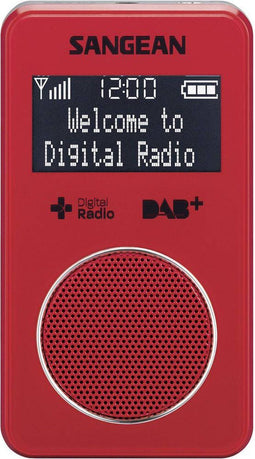 Sangean DPR-34 - Draagbare radio met DAB+ - Rood