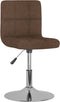 vidaXL - Eetkamerstoelen - draaibaar - 2 - st - stof - bruin