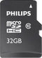 Philips FM32MP45B - Micro SDHC kaart 32GB - Class 10 - UHS-I U1 - Max. leessnelheid 80MB/s (1 stuk)