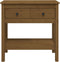 vidaXL - Wandtafel - 75x35x75 - cm - massief - grenenhout - honingbruin