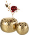J-Line vaas Ball Met Gaten - metaal - goud - large - Ø 23 cm