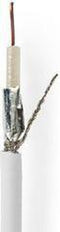 Coaxkabel op Haspel - RG59 - 75 Ohm - Dubbel Afgeschermd - ECA - 50.0 m - Coax - PVC - Wit - Gift Box