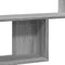vidaXL - Wandschap - 100x15x70 - cm - bewerkt - hout - grijs - sonoma - eikenkleurig