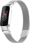 imoshion Milanees magnetisch bandje - Geschikt voor Fitbit Luxe - Zilver - M