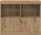 vidaXL - Sideboard - met - LED - Verlichting - Artisan - Eiken - 81x37x67 - cm
