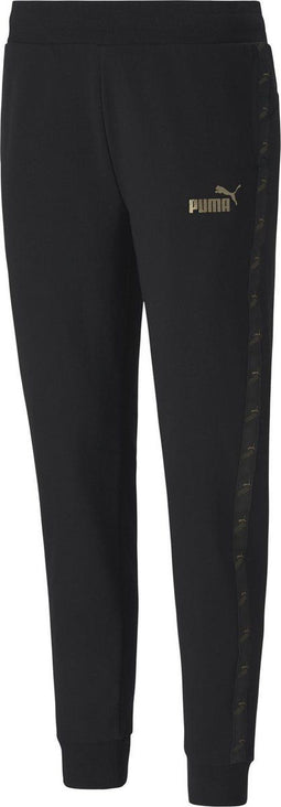 PUMA Amplified Pants FL cl - Elastische tailleband - Puma Black-Gold - Maat S