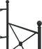 vidaXL - Slaapbank - met - onderschuifbed - zonder - matras - 90x190cm - staal - zwart