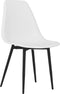 vidaXL - Eetkamerstoelen - 4 - st - PP - wit