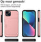 imoshion Hoesje Geschikt voor iPhone 13 Hoesje - Ruimte voor 2 pasjes - imoshion Backcover met pasjeshouder - Rosé Goud