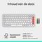 Logitech POP Icon Keys - Draadloos Bluetooth Toetsenbord - Comfortabel Typen en Aanpasbare Action Keys - Wit/Oranje