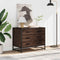 vidaXL - Ladekast - 70x41x56 - cm - bewerkt - hout - bruin - eikenkleur