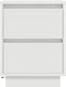 vidaXL - Nachtkastjes - met - led-verlichting - 2 - st - 38x34x50 - cm - wit
