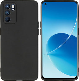 iMoshion Hoesje Geschikt voor Oppo Reno 6 5G Hoesje Siliconen - iMoshion Color Backcover - Zwart