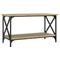 Salontafel 80x45x45 cm bewerkt hout en ijzer sonoma eikenkleur