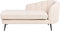 ALLIER - Chaise longue - Lichtbeige - Rechterzijde - Bouclé