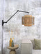 GOOD&MOJO Wandlamp Bhutan - Bamboe Zwart/Naturel - 90x40x55cm - Binnen Scandinavisch,Bohemian