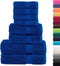 vidaXL - 8-delige - Handdoekenset - SOLUND - 600 - g/m² - blauw