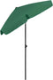vidaXL - Strandparasol - 180x120 - cm - groen