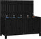 vidaXL - Tuinbox - 147x68x64 - cm - massief - grenenhout - zwart