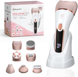 Beeperfect® 7 in 1 Epilator Voor Vrouwen - Scheerapparaat Vrouw - Bikinitrimmer - Oplaadbaar - Water