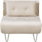 VESTFOLD - Slaapbank set - Beige - Fluweel