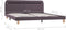 vidaXL - Bedframe - met - LED - stof - taupe - 160x200 - cm