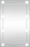vidaXL - Wandspiegel - met - LED's - rechthoekig - 40x60 - cm - glas