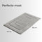 AKSA Home® Badmat 50x80 cm - Douchemat antislip - Badmat antislip - Badkamermat - Lichtgrijs