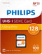Philips FM12SD65B - SDXC Geheugenkaart 128GB - Class 10 UHS-I U3 - V30 (1 stuk)