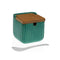 Suikerpot Versa Groen Keramisch Bamboe Dolomite 8,3 x 8,3 x 8,3 cm