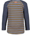 B.nosy Jongens T-shirt - Oak stripe - Never artwork - Maat 122/128