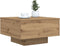 vidaXL - Salontafel - met - LED - verlichting - Artisan - Eiken - 55x55x31 - cm