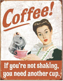 Metalen Retro Bord Coffee