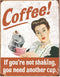 Metalen Retro Bord Coffee