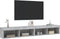 vidaXL - Tv-meubels - met - LED-verlichting - 2 - st - 100x30x30 - cm - betongrijs