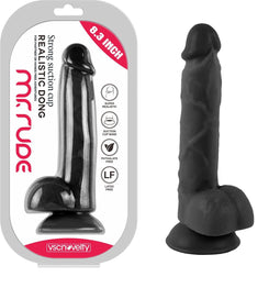vscnovelty® Mr. Rude - Realistic Dong - Black dildo - 21 cm