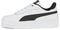 PUMA Carina Street - Dames Sneakers - SoftFOAM+ - Wit/Zwart - Maat 38,5