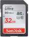 Sandisk Ultra - SDHC UHS-I (U1) Class 10 - 32GB 80MB/s (SDSDUNR)
